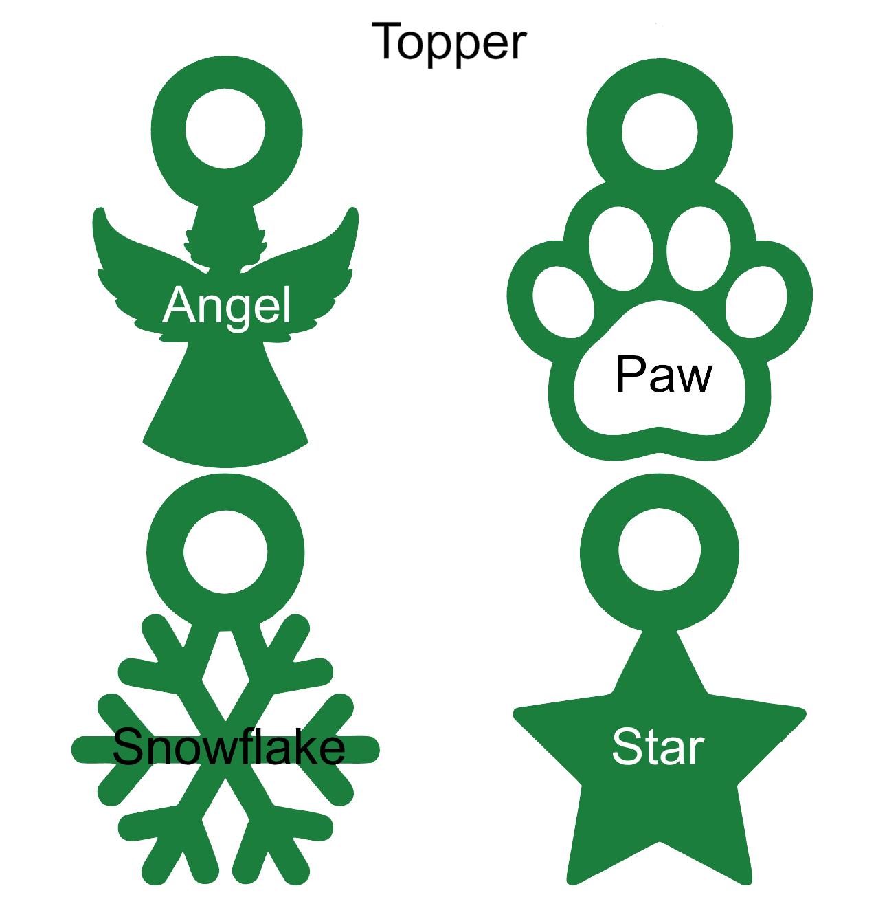 Christmas Tree Customizable Ornament